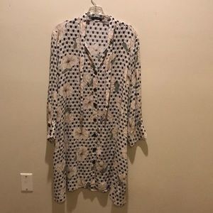 Zara Print dress with neck sash